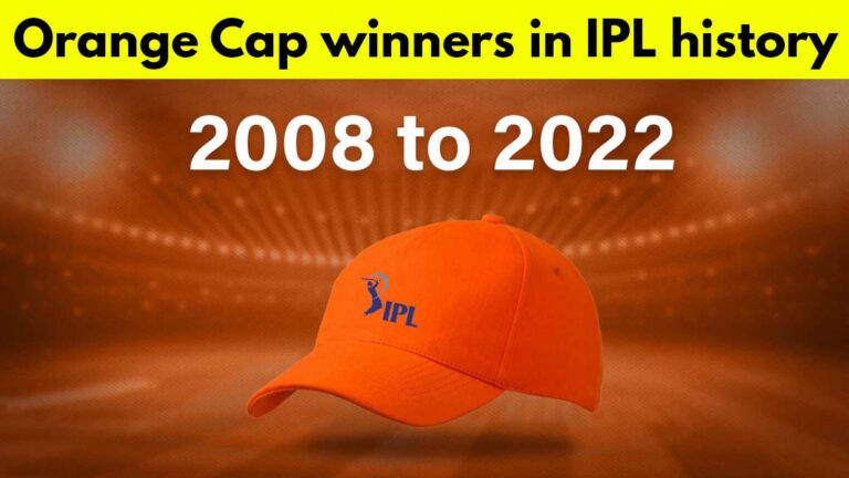 List of IPL Orange Cap Winners