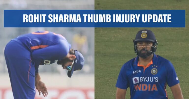 Rohit Sharma gives an update on his Thumb Injury