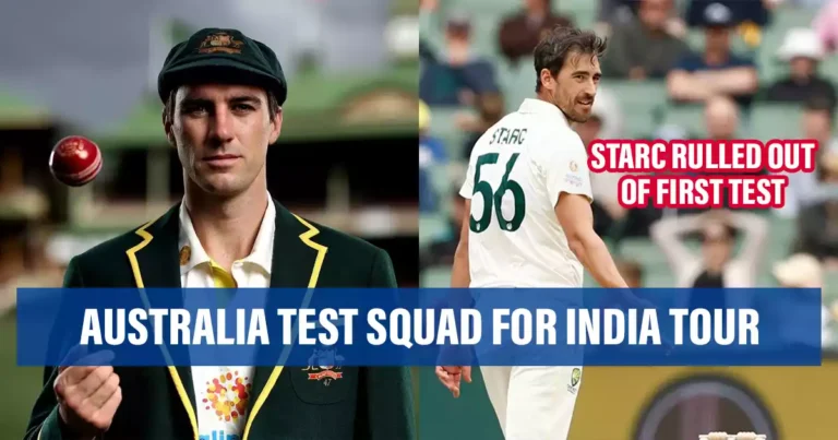 Australia Test squad for India Tour: Starc ruled out of First Test